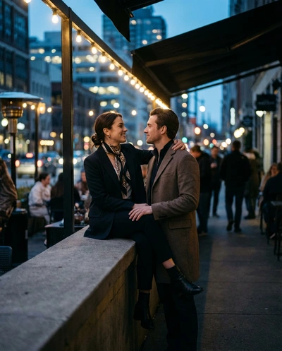 One Standing, One Sitting — вариант 3