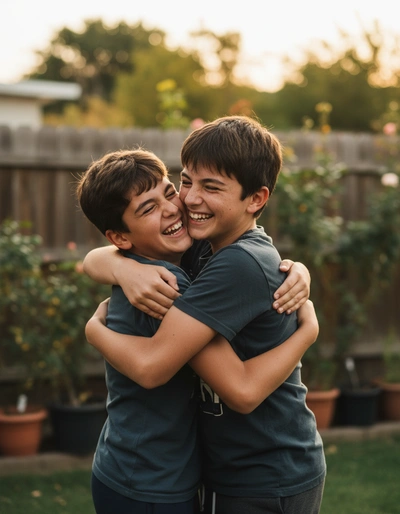 The Tight Sibling Hug — вариант 1